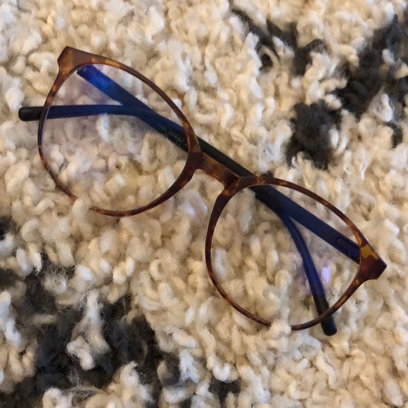 LifeArt Accessories - Tortoise Shell Blue Blocker Glasses